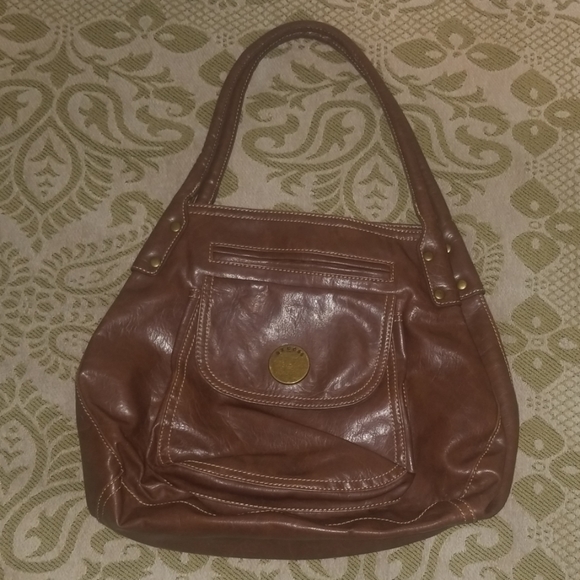 Brown, Front Pocket Axcess Handbag - Picture 2 of 8